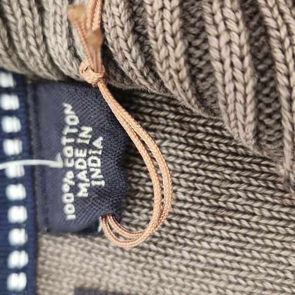 Weatherproof Vintage 1/4 Zip Gray Wash Sweater, Men's Large - Picture 3 of 7